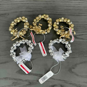 Ashland Christmas Jingle Bell Wreath Ornaments Gold Silver One Size